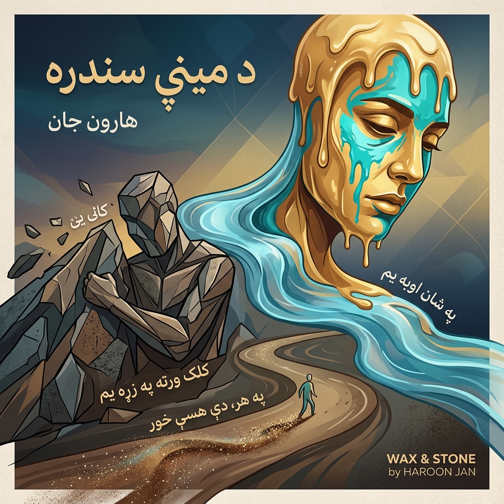ښکلي مخ ته دې د موم په شان اوبه يم
