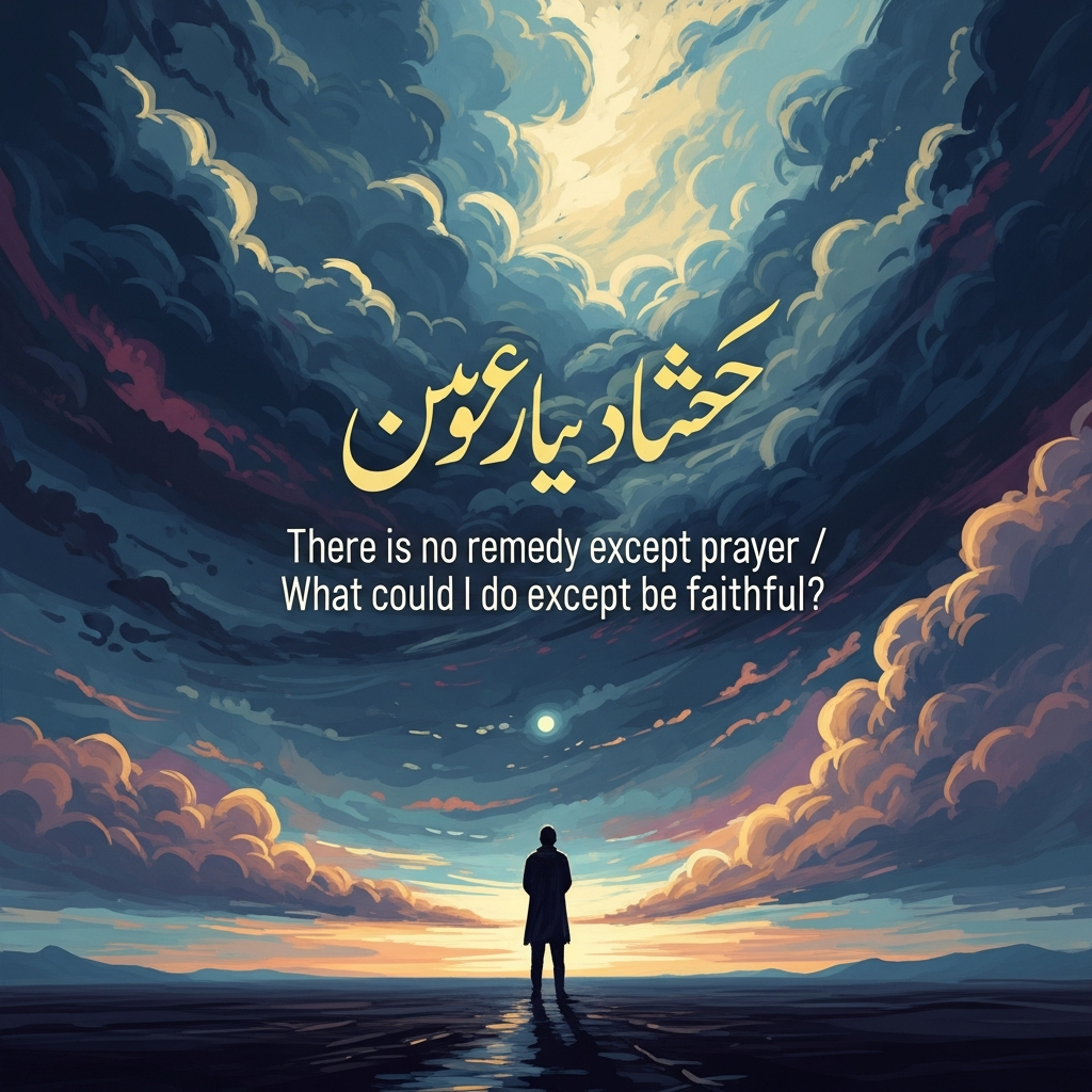کوئی چارہ نہیں دعا کے سوا